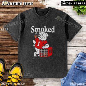Top Georgia Bulldogs vs Tennessee Volunteers smoked washed t-shirt featuring team logos and vibrant colors for fans.