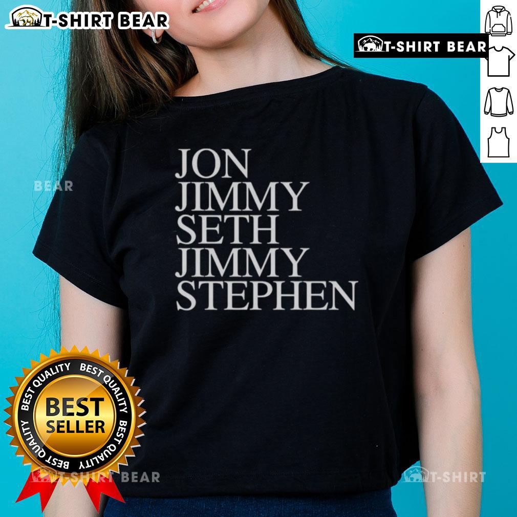 Top John Jimmy Seth Jimmy Stephen Ladies Tee featuring stylish design and comfortable fit for women's casual wear.