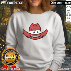 Top Lightning McLean Hat Sweatshirt featuring vibrant graphics and cozy design for fans of the Lightning McQueen franchise.
