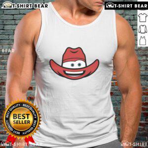 Top Lightning McLean hat tank top featuring vibrant colors and a bold design, perfect for fans of the animated film.
