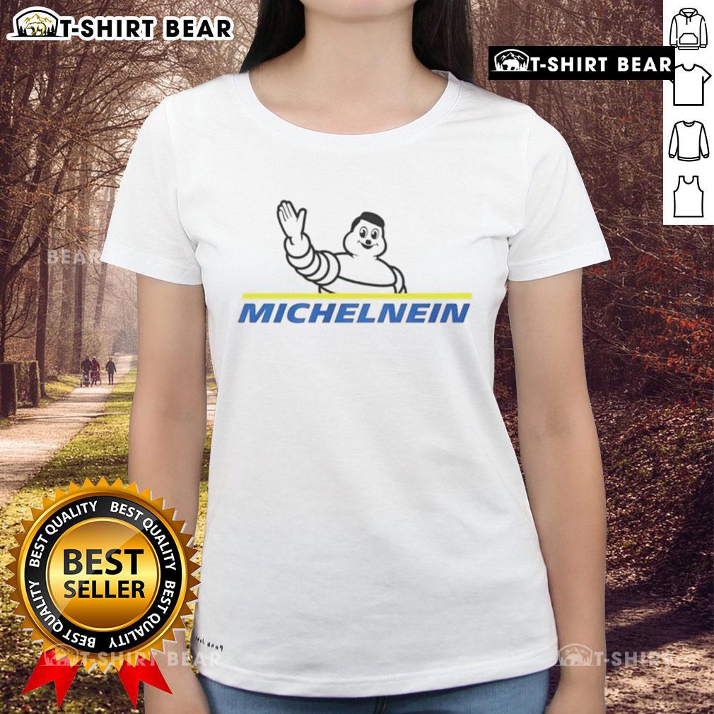 Top Michelnein Logo Ladies Tee featuring a stylish design, perfect for casual wear and showcasing brand elegance.