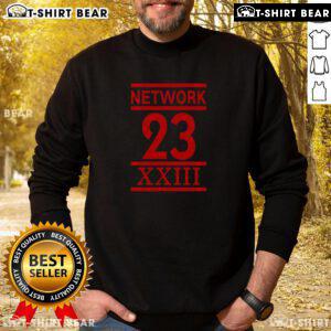 Top Network 23 XXIII sweatshirt featuring a stylish design, perfect for casual wear and showcasing trendy street fashion.