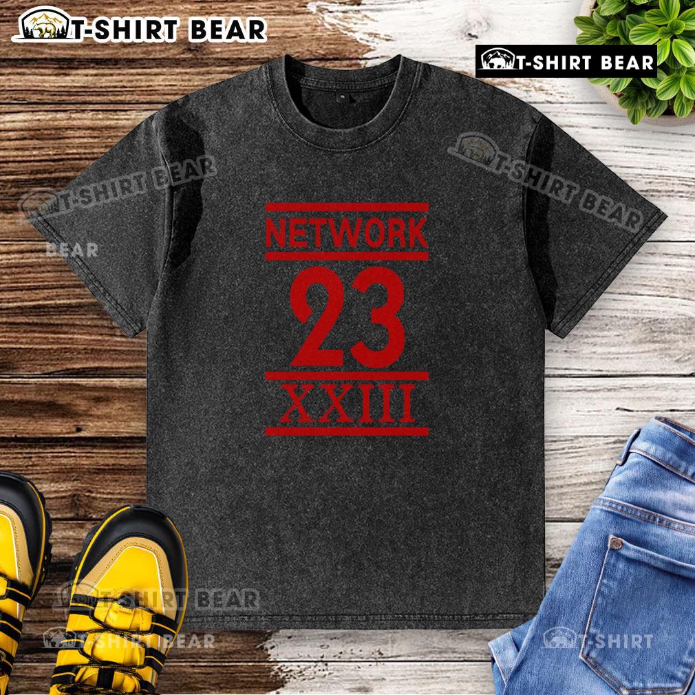 Top Network 23 XXIII washed t-shirt featuring a stylish design and comfortable fit for casual wear.