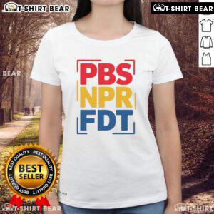 Top PBS NPR FDT Public Media Graphic Ladies Tee featuring vibrant design and comfortable fit for media enthusiasts.