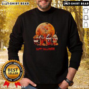 Cozy Top Pittsburgh Steelers Happy Halloween coffee sweatshirt featuring festive designs and team colors.