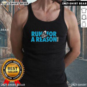 Top Run For A Reason Houston 2026 tank top featuring vibrant colors and a motivational design for runners.