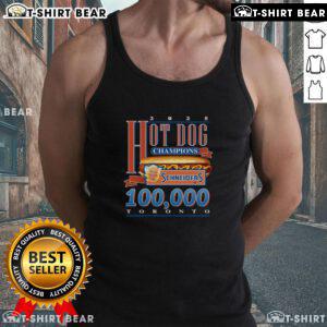 Alt Text: Top Schneiders 2025 Hot Dog Champions season record displayed on a stylish Toronto tank top design.