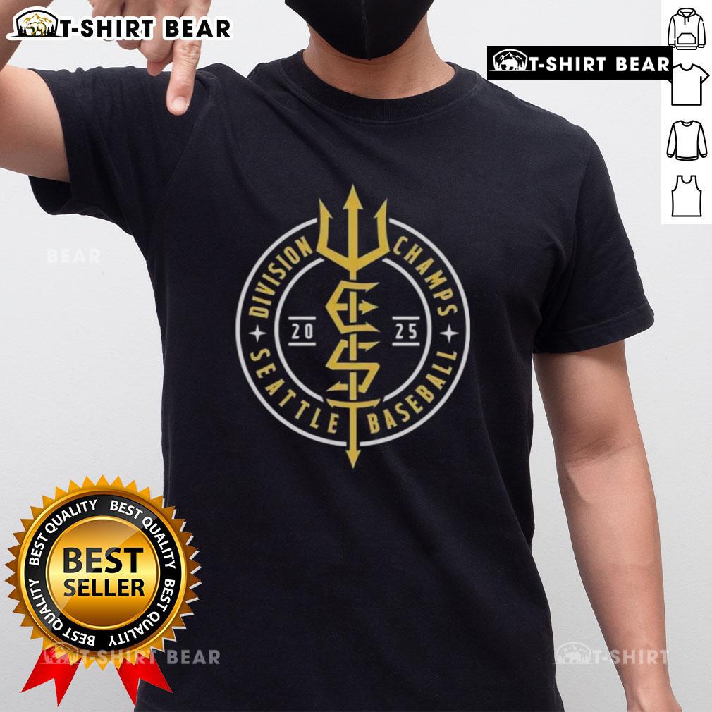Top Seattle Mariners Division Champs Baseball 2025 T-Shirt featuring team colors and logo, perfect for fans celebrating victory.