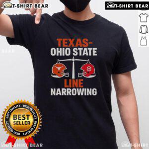 Top Texas Vs Ohio State 2025 Line Narrowing T-Shirt featuring bold graphics and team colors for loyal fans.