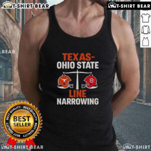 Top Texas vs Ohio State 2025 line narrowing tank top featuring bold graphics and a stylish design for fans.