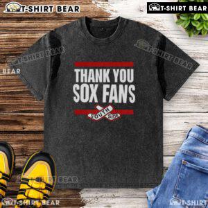 Top Thank You Sox Fans South Side washed t-shirt featuring a vintage design for Chicago White Sox supporters.