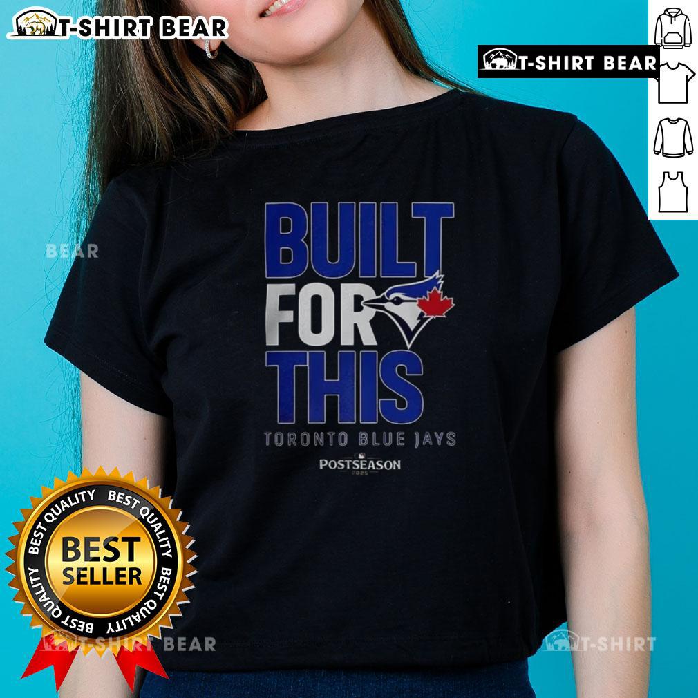 Stylish ladies' tee featuring the Toronto Blue Jays logo, perfect for MLB postseason 2025 fans.