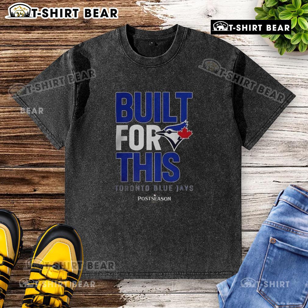 2025 MLB postseason Toronto Blue Jays washed t-shirt featuring team logo, perfect for fans cheering in style.
