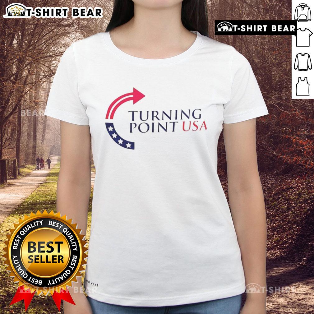 Alt Text: Top Turning Point USA Ladies Tee in vibrant colors, showcasing a stylish design for women's activism and empowerment.