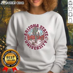 Arizona State Sun Devils football sweatshirt featuring the ASU logo, established in 1885, perfect for fans.