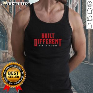Awesome Built Different Ten Toes Down Tank Top featuring bold graphics and a stylish design for casual wear.