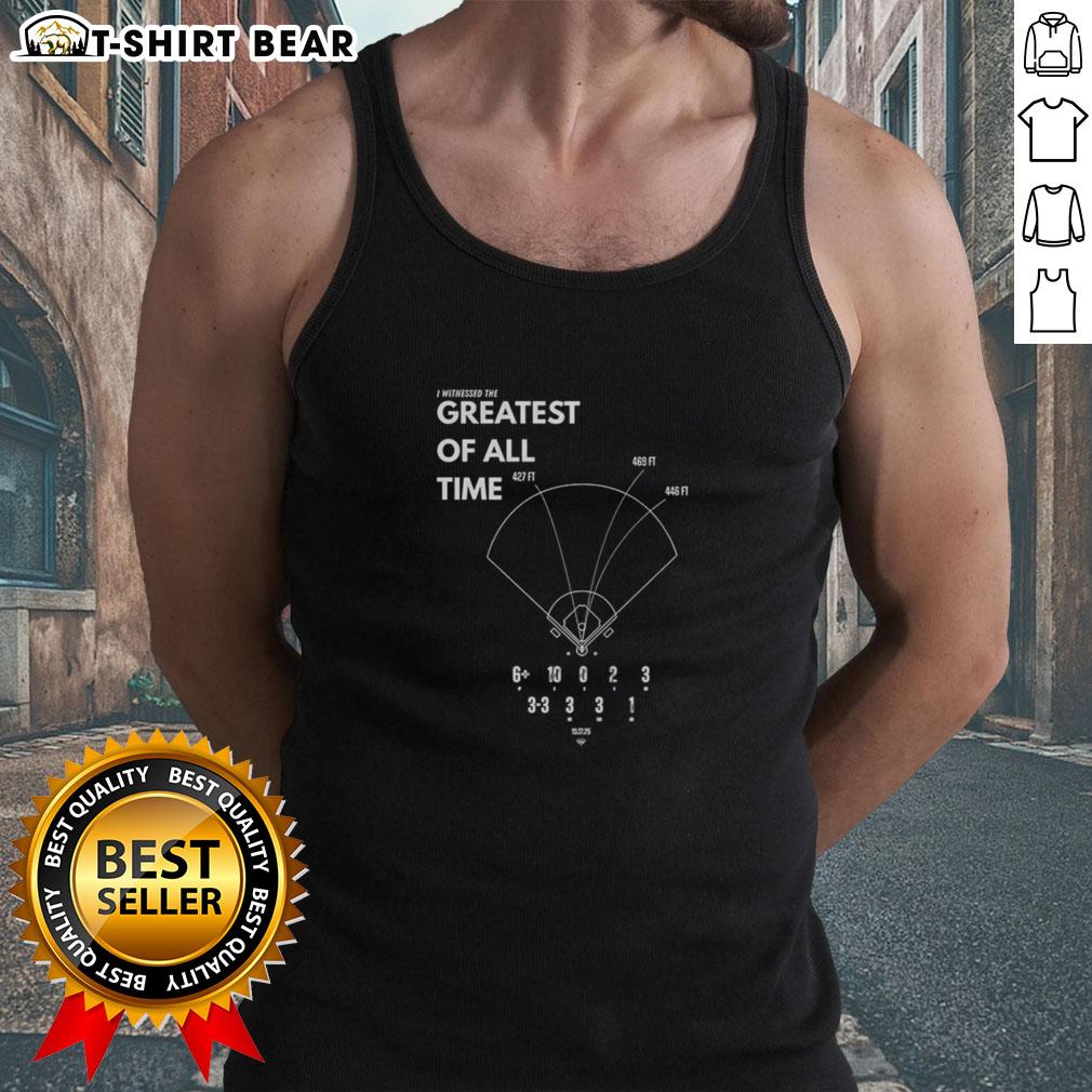 Stylish tank top featuring 'I Witnessed The Greatest Of All Time' design for Los Angeles Dodgers baseball fans.
