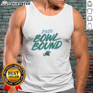 Awesome Tulane Green Wave Bowl Bound 2025 tank top featuring vibrant team colors and logo, perfect for fans.