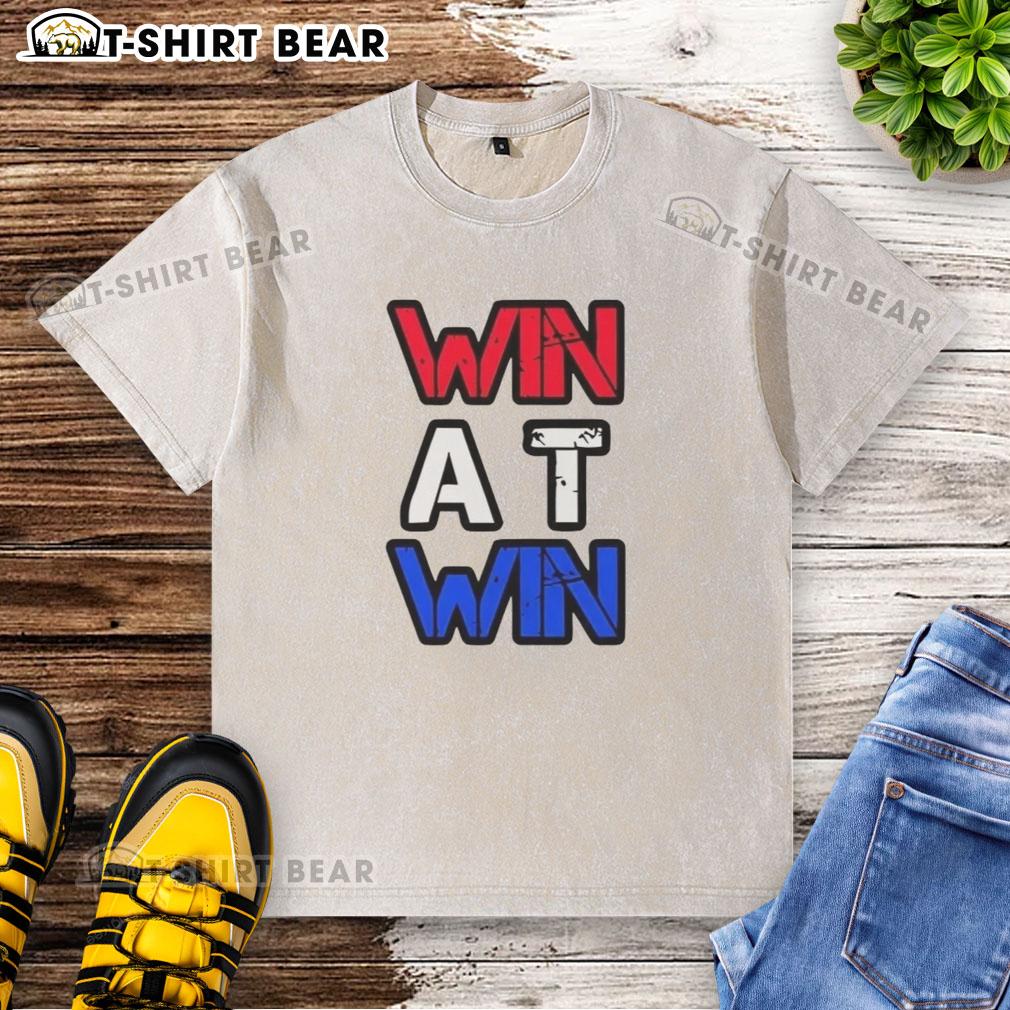 Awesome Win At Win Washed T-Shirt in soft fabric, featuring a trendy design for casual wear and everyday comfort.
