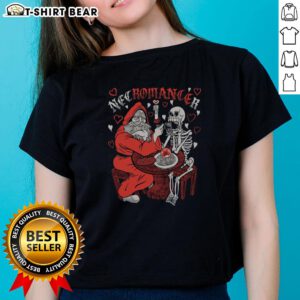 Funny classy necromancer ladies tee featuring a whimsical design perfect for fans of fantasy and humor.