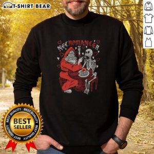 Funny classy necromancer sweatshirt featuring whimsical design and vibrant colors for a unique style statement.
