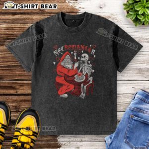 Funny classy necromancer washed t-shirt featuring a whimsical design, perfect for casual wear and Halloween events.