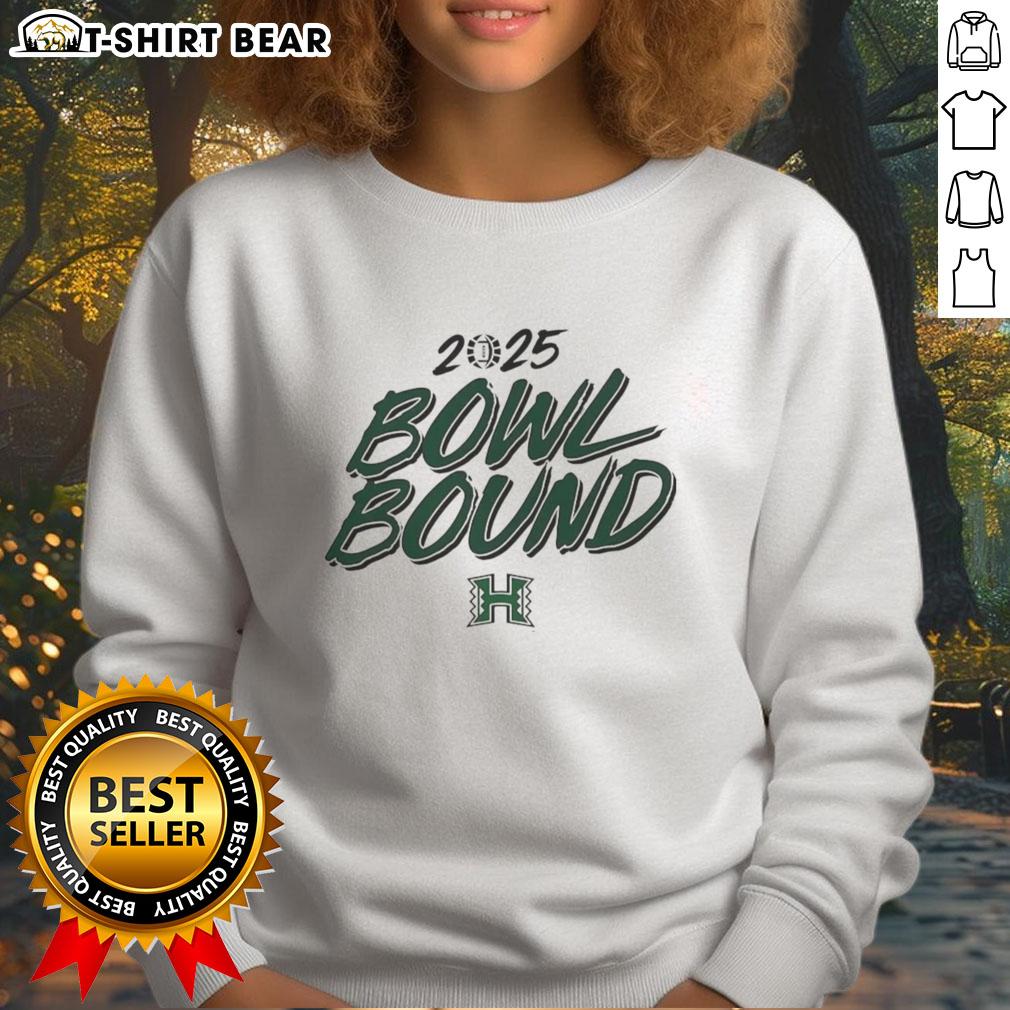 Good Hawaii Rainbow Warriors Bowl Bound 2025 Sweatshirt featuring vibrant colors and team logo for fans.