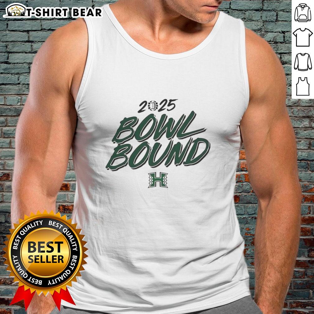 Good Hawaii Rainbow Warriors Bowl Bound 2025 tank top featuring vibrant design and team colors for fans.