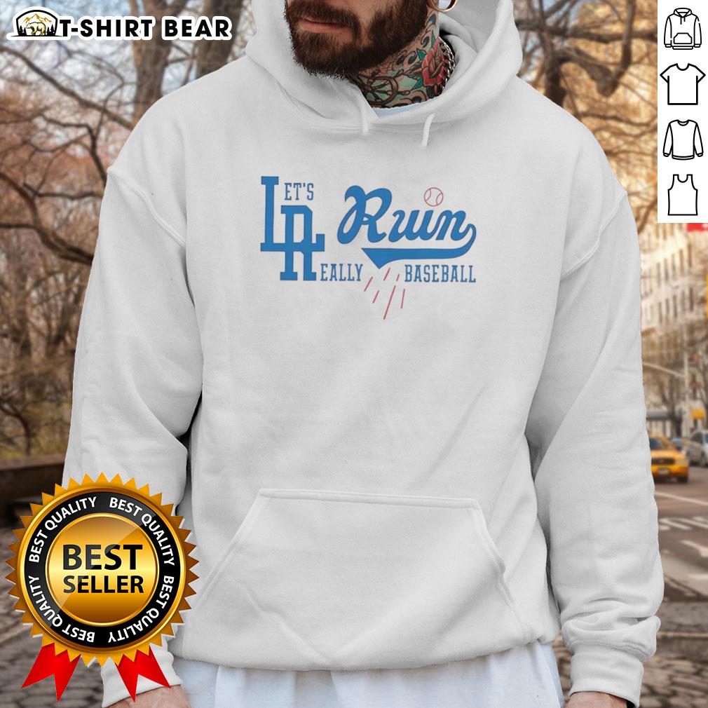 Alt Text: Good LA Run Dodgers hoodie showcasing team spirit for baseball fans, perfect for game days and casual wear.