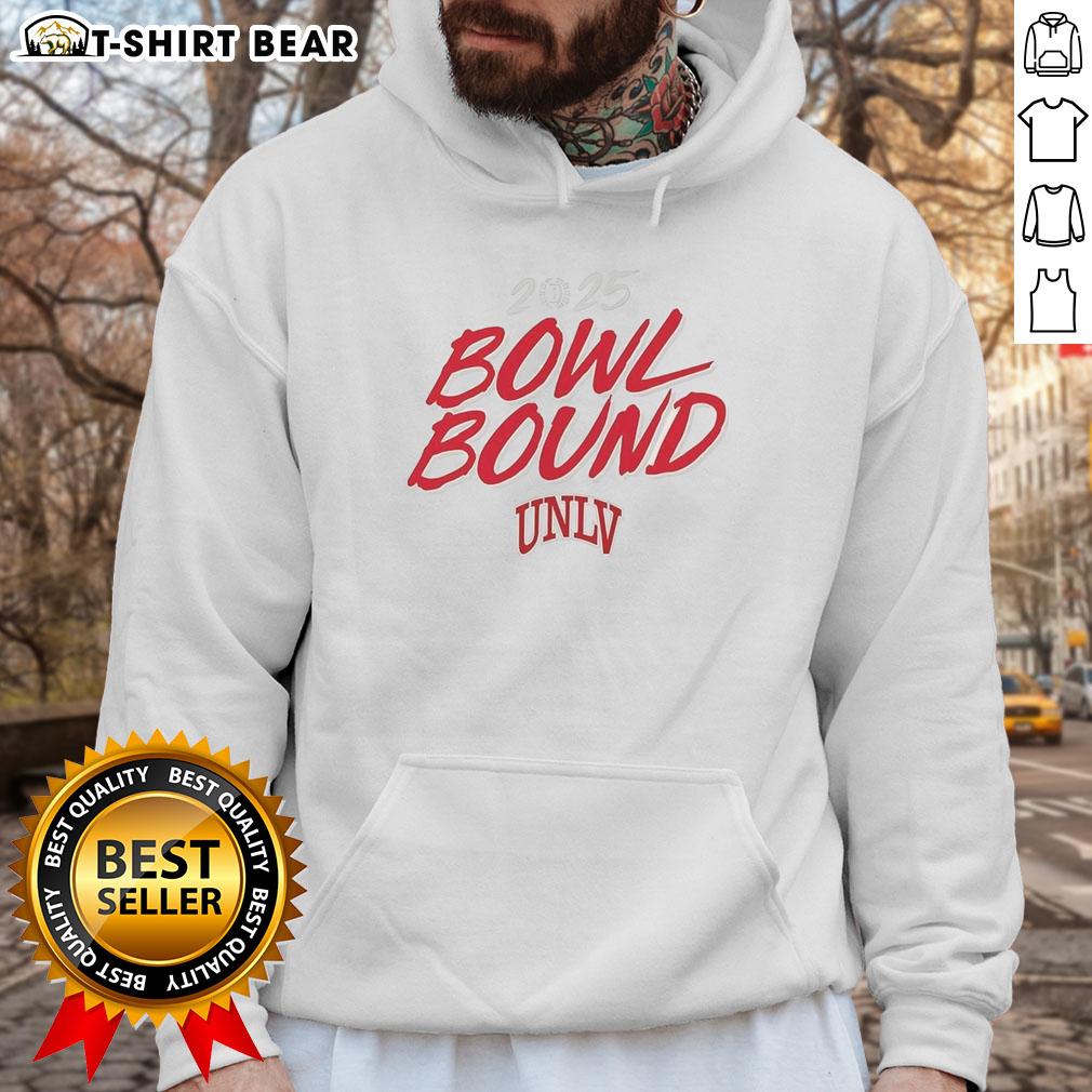 Alt Text: UNLV Rebels Football 2025 Bowl Bound Hoodie in red, showcasing team spirit and style for fans.