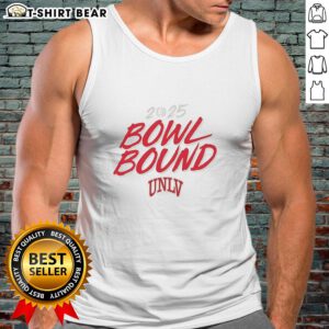 Good UNLV Rebels Football 2025 Bowl Bound tank top design featuring team colors and logo, perfect for fans.