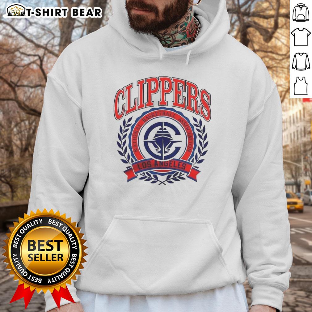 Vintage Los Angeles Clippers NBA logo hoodie in vibrant colors, perfect for fans and streetwear enthusiasts.