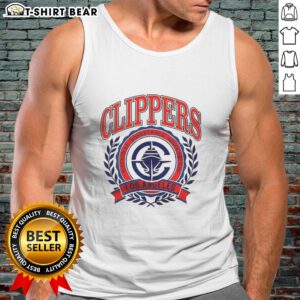Vintage Los Angeles Clippers NBA logo tank top featuring a classic design for fans and collectors.