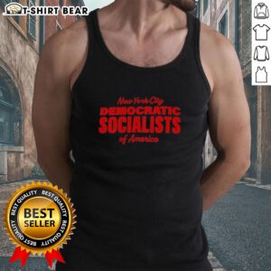 Hot New York City Democratic Socialists of America tank top featuring bold graphics and vibrant colors for activism.
