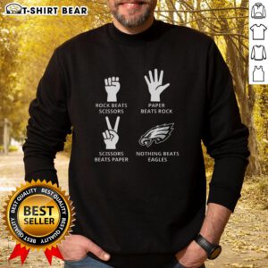 Alt Text: Hot Philadelphia Eagles football logo sweatshirt featuring vibrant colors and stylish design perfect for fans.