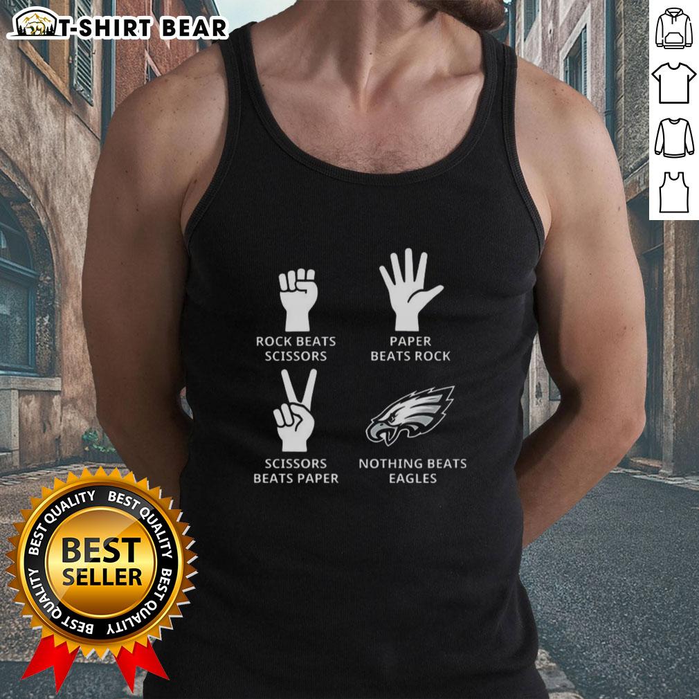Stylish Philadelphia Eagles football logo tank top for fans, perfect for game day and summer sports activities.
