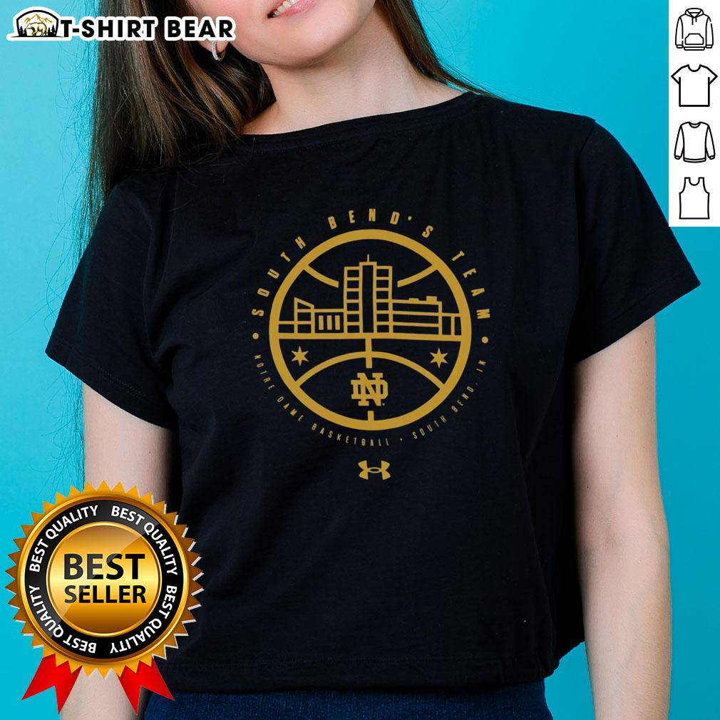 Hot Notre Dame Fighting Irish Under Armour The Bend logo ladies tee in vibrant colors, perfect for fans and casual wear.