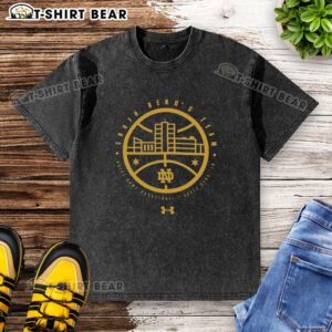 Hot Notre Dame Fighting Irish Under Armour The Bend logo washed t-shirt, perfect for fans showcasing team spirit.