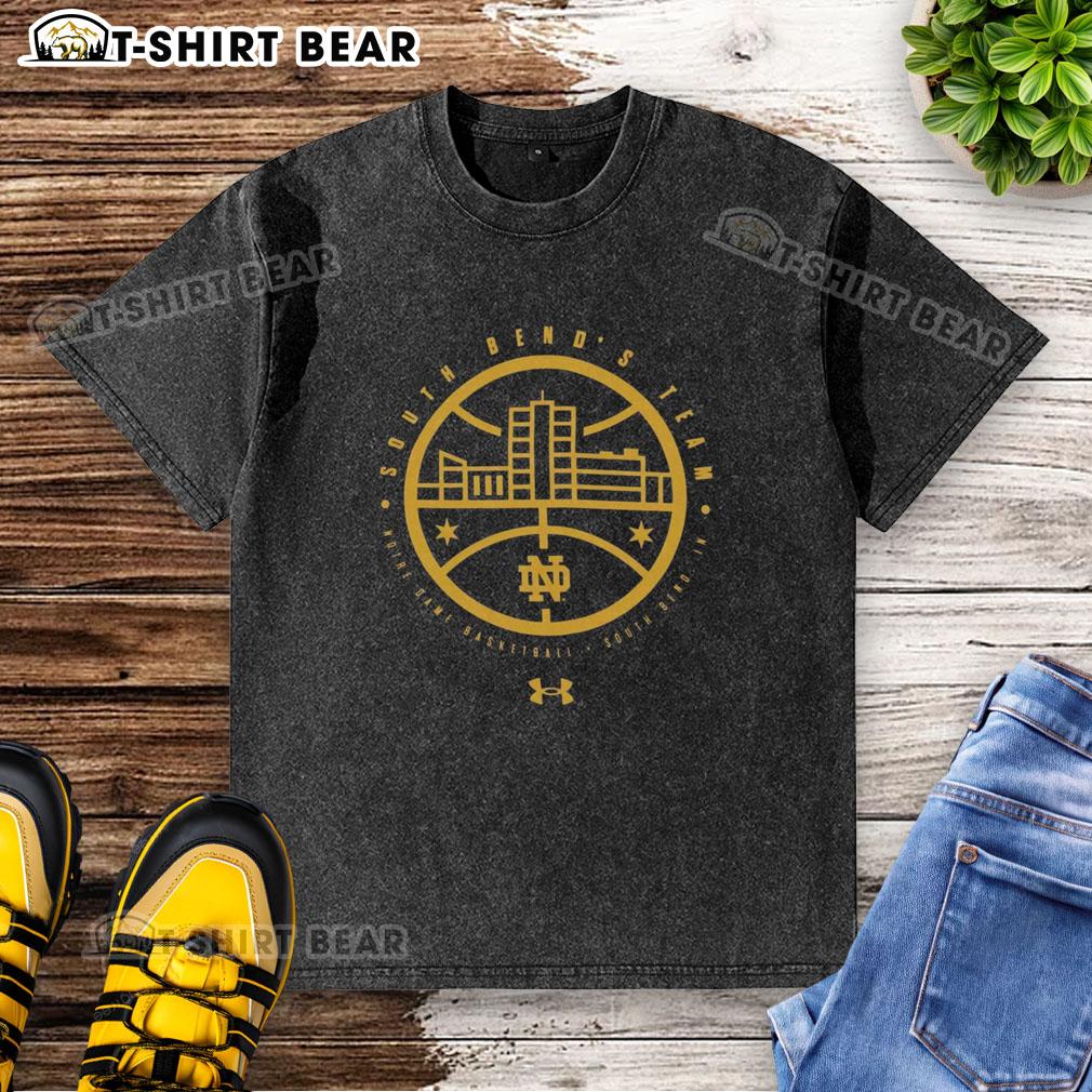 Hot Notre Dame Fighting Irish Under Armour The Bend logo washed t-shirt, perfect for fans showcasing team spirit.