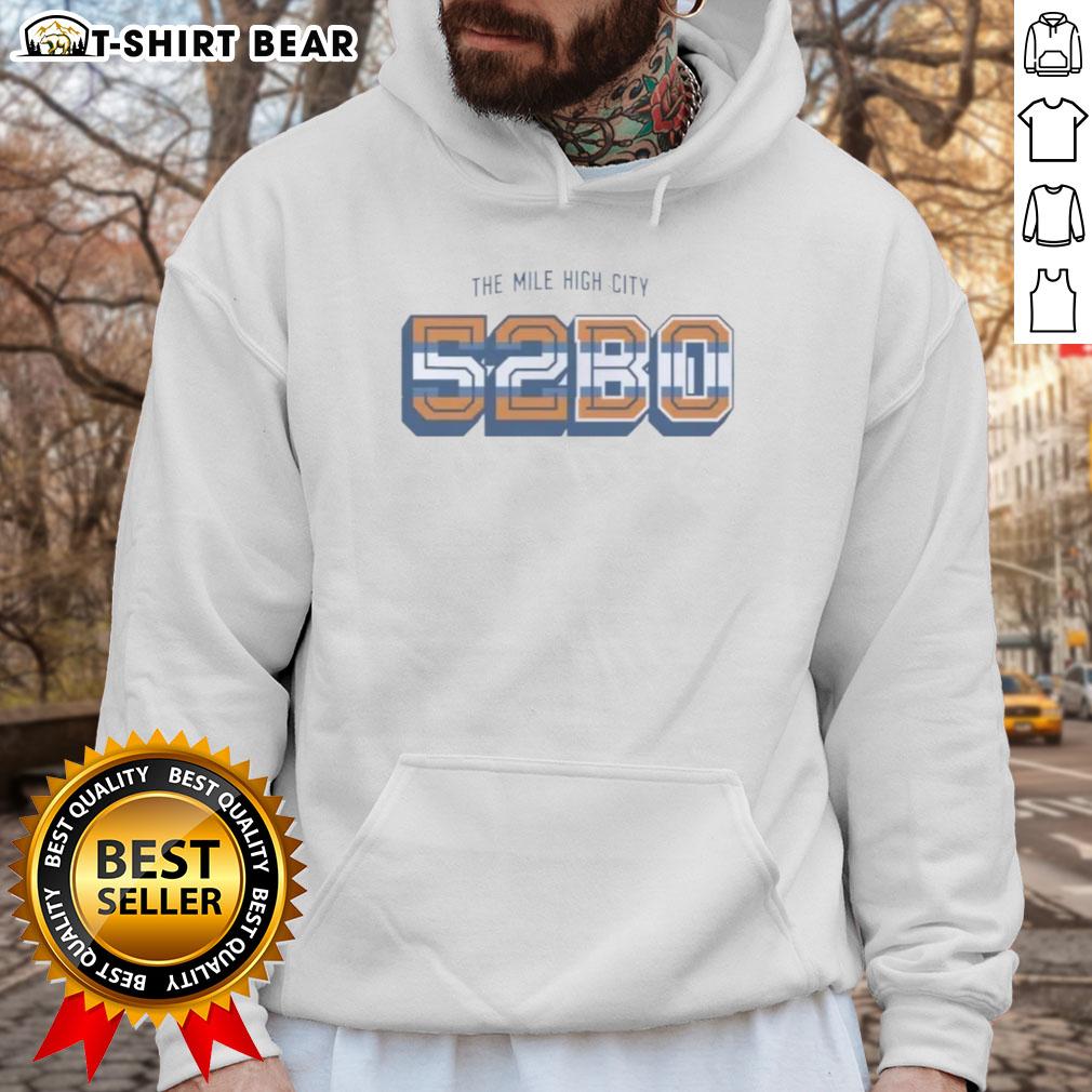 Denver Broncos hoodie featuring vibrant design, perfect for fans in the Mile High City. Shop Hot-The-Mile-High-City style!