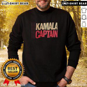 Nice Kamala Captain Sweatshirt featuring a vibrant design, perfect for casual wear and showcasing your style.