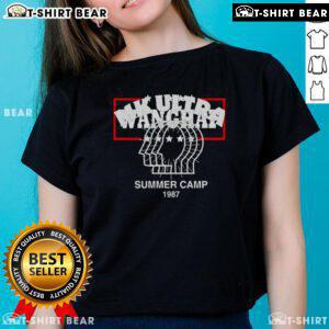 1987 Ladies Tee featuring Nice MK Ultra Summer Camp design, perfect for vintage fashion enthusiasts and retro apparel lovers.