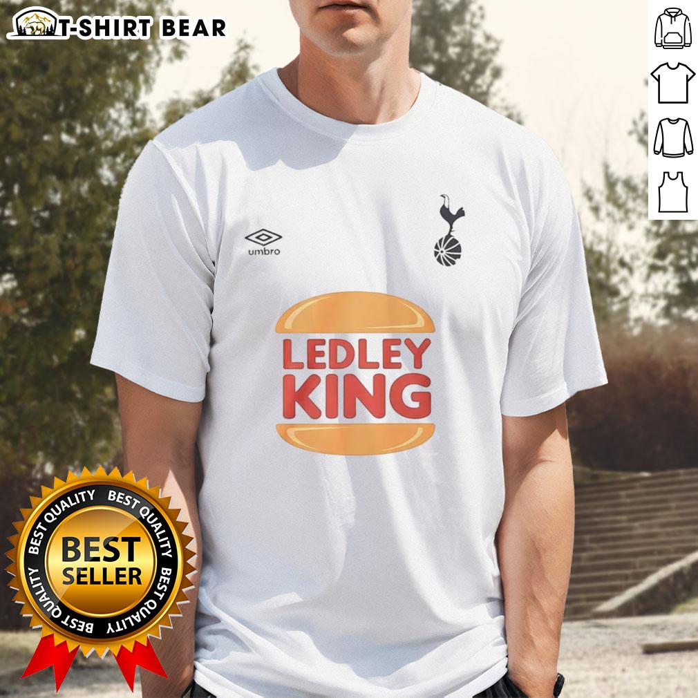 Nice Tottenham Hotspur X Ledley King Hamburger T-Shirt featuring bold graphics and team colors for loyal fans.