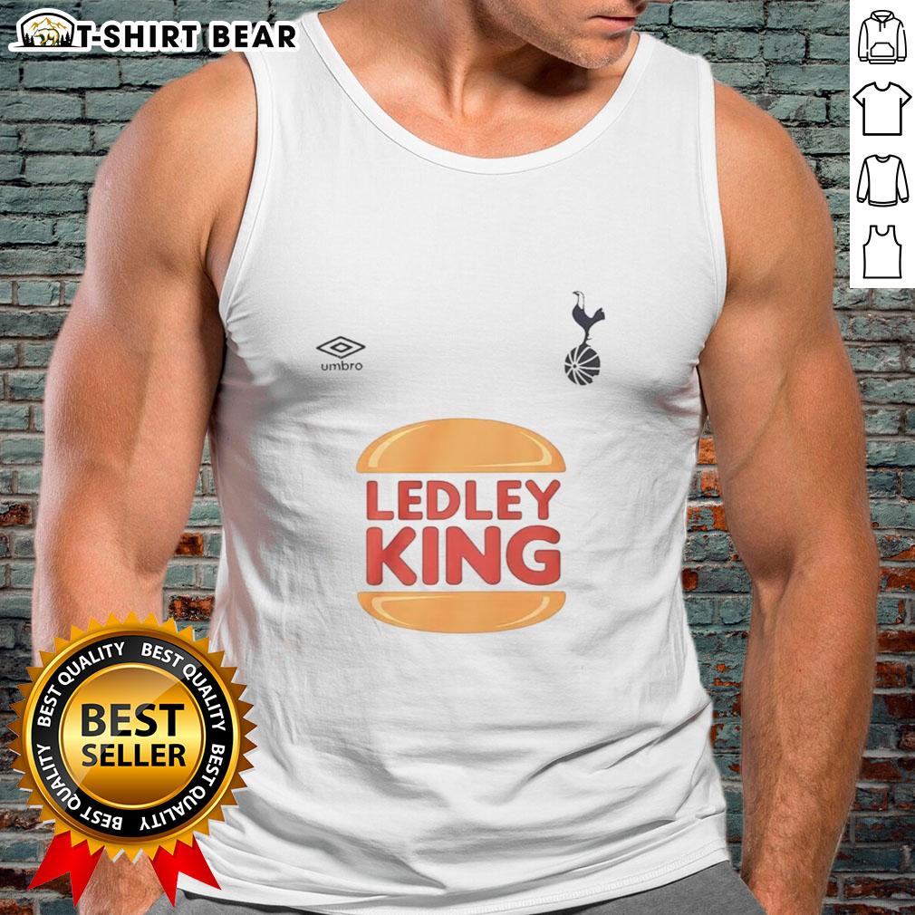 Nice Tottenham Hotspur X Ledley King hamburger tank top featuring club colors and iconic design for fans.
