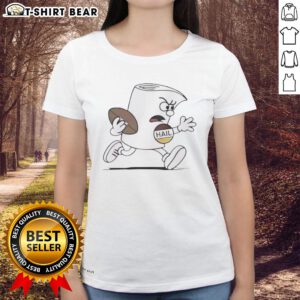 Official Bill Croskey Merritt Washington Commanders Hail Ladies Tee featuring team colors and logo for female fans.