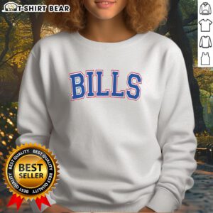 Official Bills Football Team varsity sweatshirt in blue, featuring team logo and stylish design, perfect for fans.