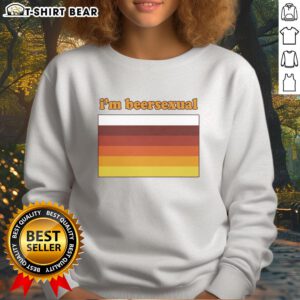 Official Im Beersexual Flag Sweatshirt featuring vibrant colors and bold design, perfect for beer lovers and pride celebrations.