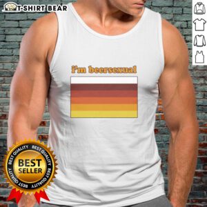 Official Im Beersexual Flag Tank Top featuring vibrant colors and a bold design, perfect for pride celebrations.