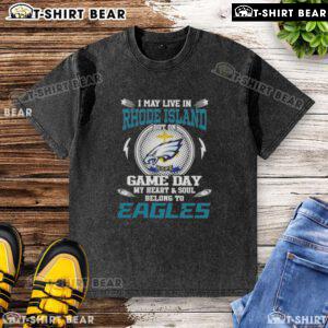 Philadelphia Eagles washed t-shirt - I may live in Rhode Island, but my heart belongs to the Eagles on game day.