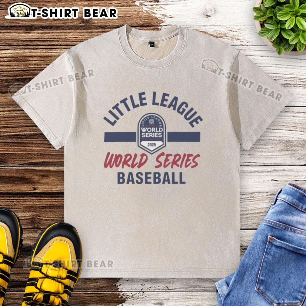 Original Little League 2025 World Series baseball washed t-shirt featuring vibrant graphics and a comfortable fit.